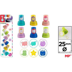 MP ΣΕΤ 6 ΣΦΡΑΓΙΔΕΣ 25mm KIDS STAMPS PM194-40
