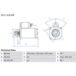 Bosch Μίζα - 0 986 023 210