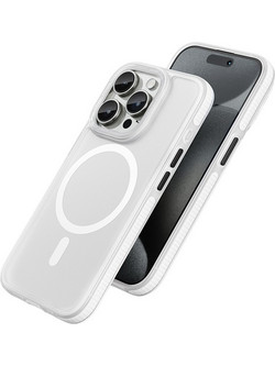 Θήκη Hoco Premium Series Drop Proof Magnetic Mag-charge για Apple iPhone 15 Pro Λευκή
