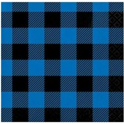 Χαρτοπετσέτες Μικρές Blue Black Buffalo Creative Converting (16 Τεμάχια)