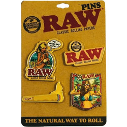 RAW Καρφίτσες Pins - Σετ με 4 Σχέδια