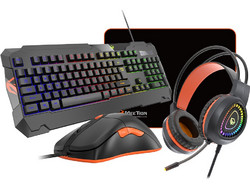 Meetion MT-C505 Σετ Gaming Πληκτρολόγιο RGB Black