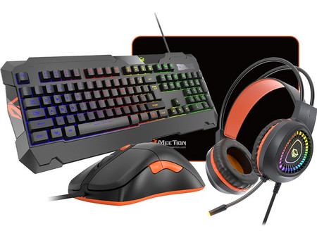 Meetion MT-C505 Σετ Gaming Πληκτρολόγιο RGB Black