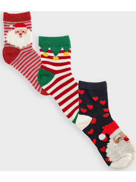 Παιδικές κάλτσες σετ 3 τεμ Christmas Box VMELF SOCKS WINDOW GIFTBOX GIRL 10282488