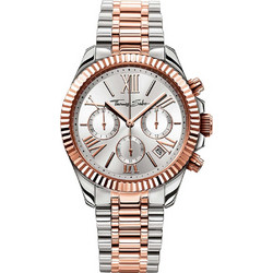 Thomas Sabo Γυναικείο Ρολόι Χρονογράφος με Ασημί Ροζ Χρυσό Μεταλλικό Μπρασελέ WA0221-272-201