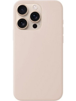Θήκη Rubber Ενισχυμένης Σιλικόνης για iPhone 16 Pro Max Μπεζ