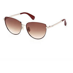 Max Mara MM0053 32F Γυναικεία Γυαλιά Ηλίου Cat Eye Μεταλλικά Ασημί με Καφέ Degradee Φακό