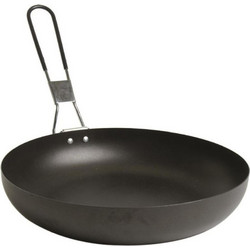 Τηγάνι Camping Pan Stainless Steel With Folding Handle Mil-Tec