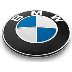 Σήμα Καπό Κουμπωτό για Bmw Σειρά 3/5 Μπλε - Άσπρο Μεγάλο 82mm