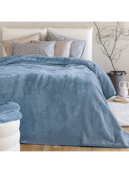 Κουβέρτα μονή βελουτέ dream velour/3 olive 160x220cm Palamaiki 9-130233-001