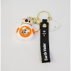 Μπρελόκ Star Wars BB-8 με Κορδόνι Σιλικόνης - Πορτοκαλί