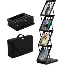 Μπροσούρα VEVOR Foldable Magazine Display Rack 4 Pocket Literature Display Stand