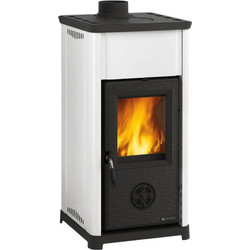 La Nordica Tea White Μαντεμένια Ξυλόσομπα Αερόθερμη 6.6kW