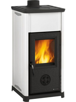 La Nordica Tea White Μαντεμένια Ξυλόσομπα Αερόθερμη 6.6kW