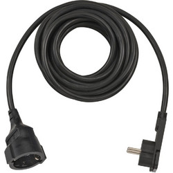 Brennenstuhl Καλώδιο Προέκτασης με Επίπεδο Φις 5m/ H05VV-F/ 3G1,5 Black