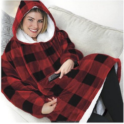 Huggle Κουβέρτα Βελουτέ King Size 70x90εκ. 17360040 Κόκκινο