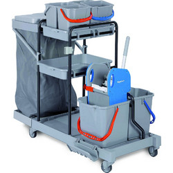 Καρότσι Σφουγγαρίσματος Gonisa Delta Cleaning ΚΣ08 + Δώρο 4 κουβαδάκια