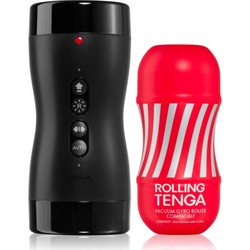 Tenga Rolling Gyro Roller Cup Pocket Αυνανιστήρι με Δόνηση Red