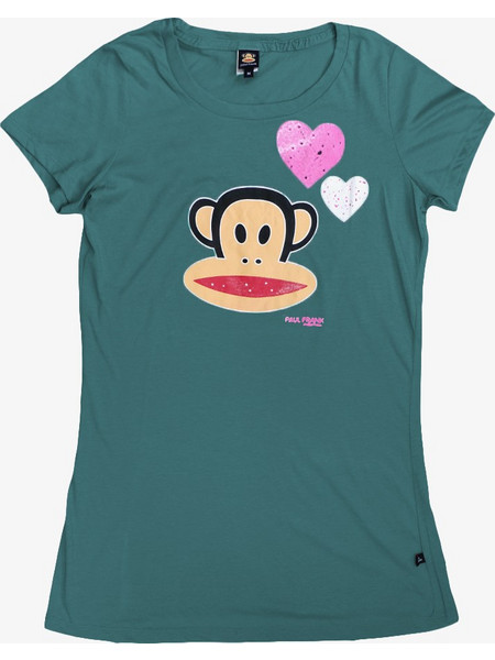 PAUL FRANK Women Two hearts T-Shirt - GREEN - 1020-1040-2001-GREEN