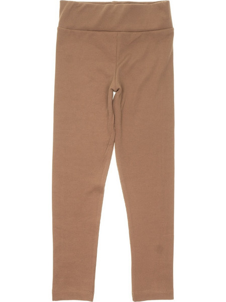Timi Kids λεπτό κολάν με χνούδι Brown Stripe