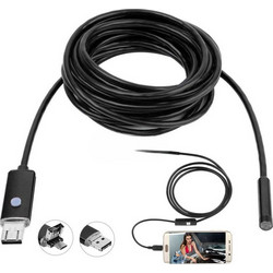 Αδιάβροχη LED Ενδοσκοπική Κάμερα 2MP για Κινητό USB MicroUSB OTG με Ανάλυση 640x480p & Καλώδιο 10m