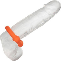 CalExotics Alpha Dual Ball Ring Ελαστικό Δαχτυλίδι Όρχεων Σιλικόνης 3.7cm Πορτοκαλί