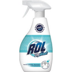 Rol Dry Wash Spray Καθαριστικό Υφασμάτων για Στεγνό Καθάρισμα Χωρίς Νερό 325ml