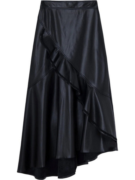 Laagam W Φούστα Μαύρη 02LLSPFW2301-BLK