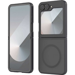 Θήκη Samsung Galaxy Z Flip6 - Spacecase Hybrid MagSafe Σκληρή Ημιδιάφανη με MagSafe - Black (5905719110864)