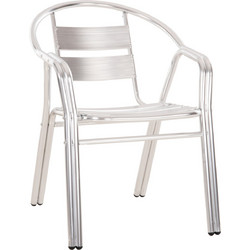 HomeMarkt Moris Πολυθρόνα Κήπου Αλουμινίου Ασημί HM5018