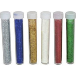 Glitter Χρυσόσκονη 5gr Σετ 6 Χρώματα Due esse