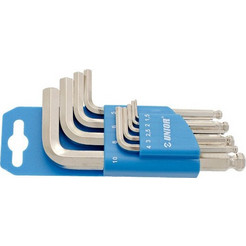 Unior 607853 Συλλογή Κλειδιών Allen με Kεφαλή Mπίλιας 1.5-10mm 9ΤΜΧ