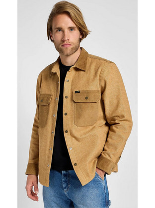 Ανδρικό τζάκετ mixed fabric shirt glazed ginger 112355502