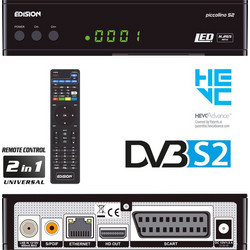 Edision Piccollino S2 Δορυφορικός Αποκωδικοποιητής Full HD DVB-S2 / DVB-T2 / DVB-C με PVR