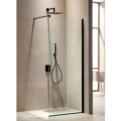 Πάνελ Ντουζιέρας TEMA Walkin WA70195N Black Matt 70x195cm Με Nanotechnology