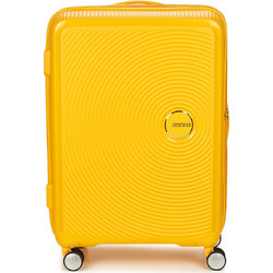 American Tourister Soundbox Expandable Βαλίτσα Μεσαία 67x46.5x32cm με 4 Ρόδες Κίτρινη