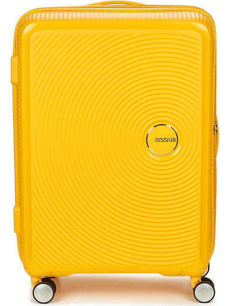 American Tourister Soundbox Expandable Βαλίτσα Μεσαία 67x46.5x32cm με 4 Ρόδες Κίτρινη
