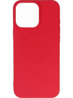 Liquid Silicone Case MagSafe for iPhone 16 Pro Max - red
