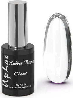 UpLac Rubber Base Clear Hema Free Ημιμόνιμο Βερνίκι Νυχιών 11g