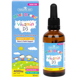 Natures Aid Vitamin D3 200iu Drops 50ml