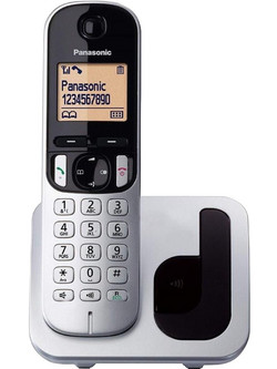 Panasonic KX-TGC210 Ασύρματο Τηλέφωνο με Ανοιχτή Ακρόαση Ασημί
