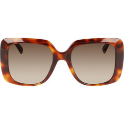 Longchamp LO713S 230 Γυναικεία Γυαλιά Ηλίου Τετράγωνα Κοκάλινα Ταρταρούγα με Καφέ Degradee Φακό