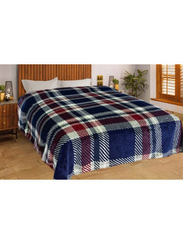 Κουβέρτα καρό Σχ.Marley 490 gsm 100% polyester Blue 220x240cm