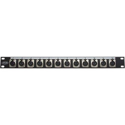 STAGG DP12XFH 12 Female XLR 1U Φέτα Rack