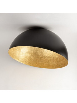 SFERA καμπάνα φωτιστικό οροφής μαύρο/χρυσό O 35 cm Μαύρο Χρυσό