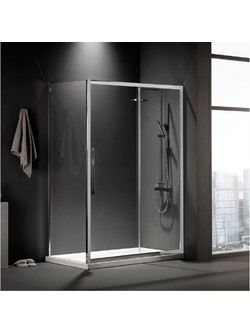 Καμπίνα Ντουσιέρας Devon Noxx Slider 1+1 SLN100C-211 97-99cm Clean Glass Gold Brushed PVD