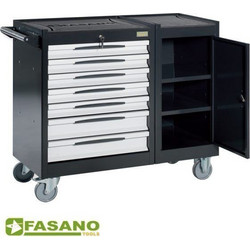 FASANO Εργαλειοφόρος τροχήλατος με 7 συρτάρια FG 105D/7G