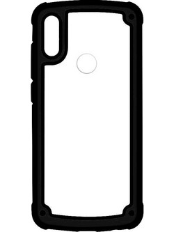Powertech Frame PC & TPU Back Cover Black (Galaxy A50 / A30)
