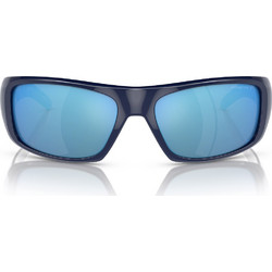 Arnette 4182 01/22 Ανδρικά Γυαλιά Ηλίου Τετράγωνα Κοκάλινα Μαύρα με Μπλε Καθρέπτης Φακό