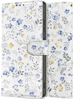 Θήκη Tech Protect iPhone 16e / 17e Wallet - Spring Flowers